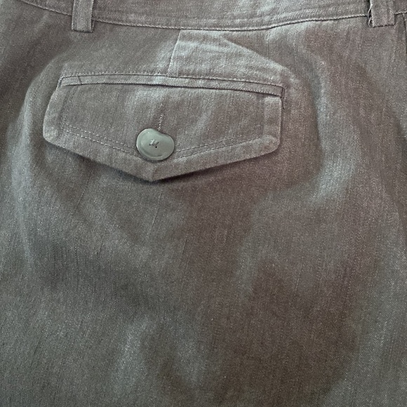 Larry Levine Stretch Gray Straight Leg Pants Size 16 - Picture 10 of 10